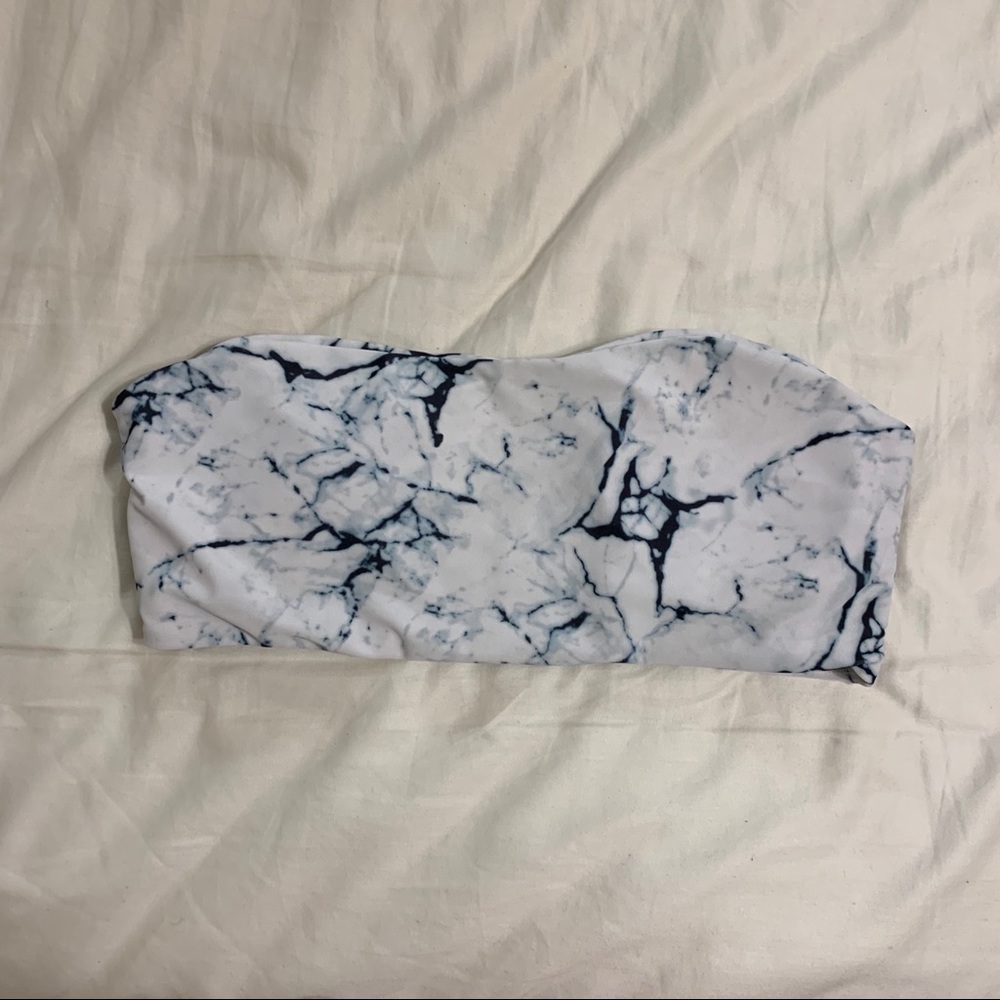 bundle of 2 bandeau bikini tops